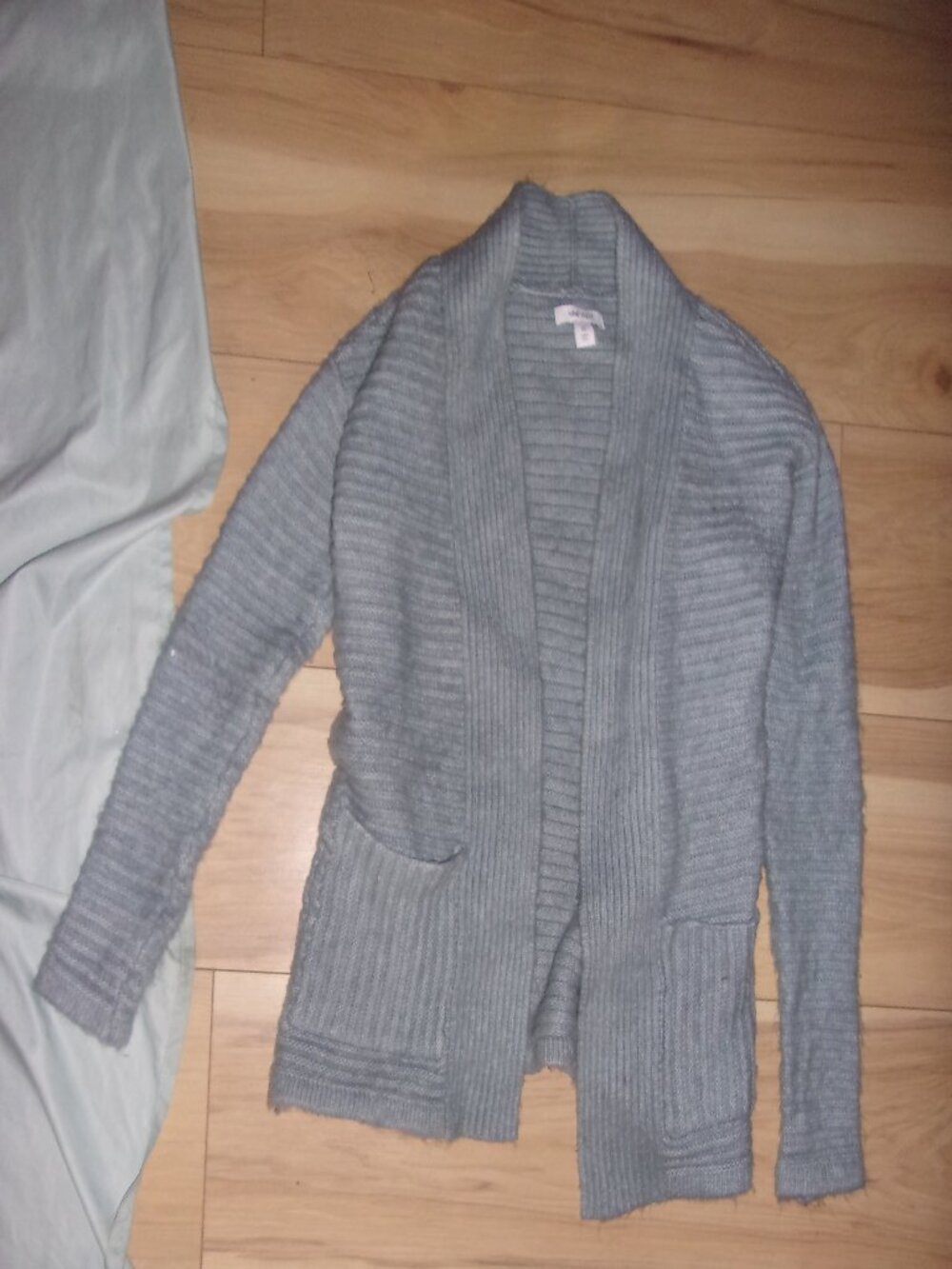 blue size extra small womens top sweater shirt knit cover up coat